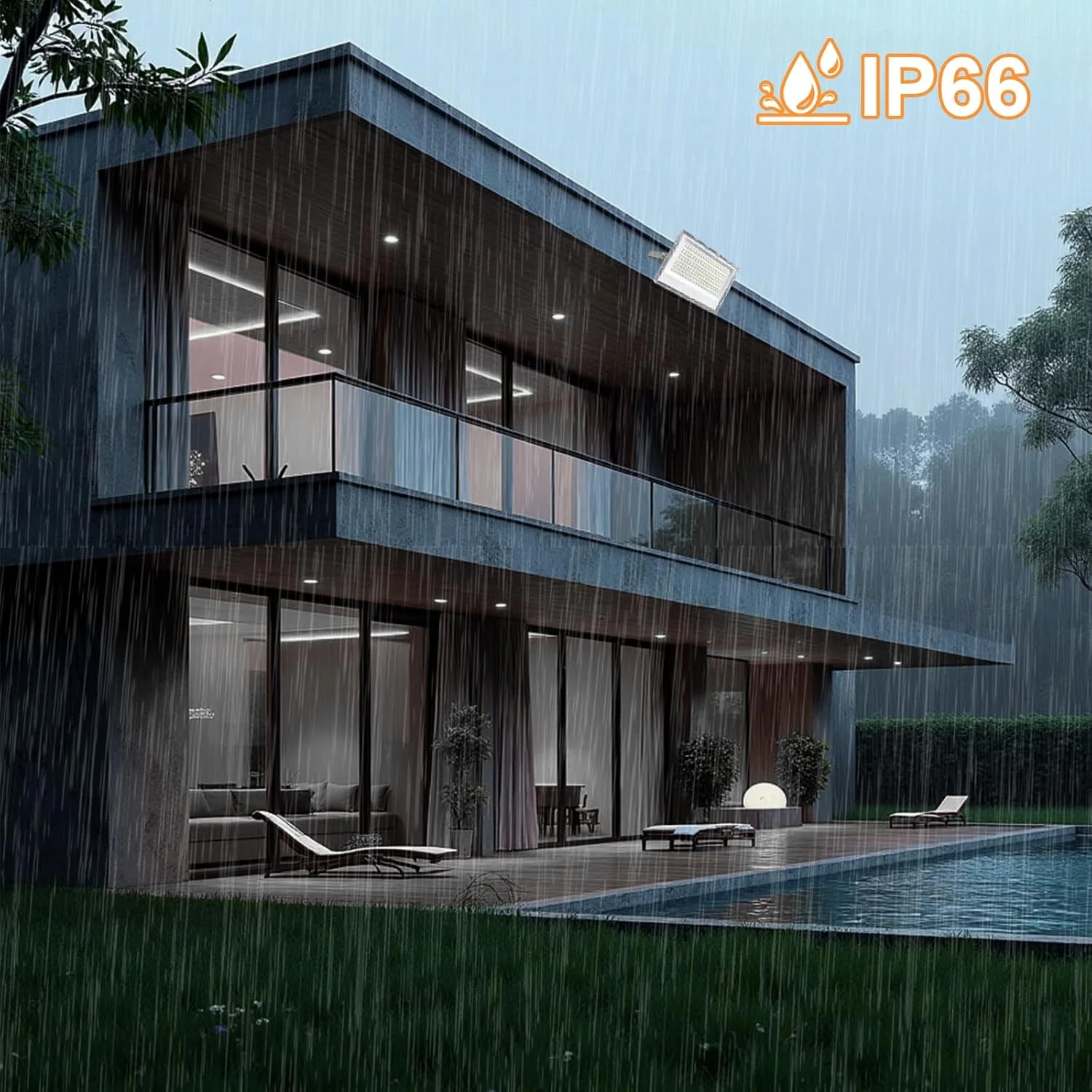 پروژکتور ال ای دی 150 وات فضای باز CREATESTAR، نور سفید سرد 6500 کلوین، 14750 لومن فوق العاده روشن، ضد آب IP66، دارای 192 ال ای دی، نورافکن فضای باز برای باغ، حیاط، گاراژ، کارگاه، راهرو و روشنایی امنیتی پروژکتور ال ای دی 150 وات فضای باز CREATESTAR، نور سفید سرد 6500 کلوین، 14750 لومن فوق العاده روشن، ضد آب IP66، دارای 192 ال ای دی، نورافکن فضای باز برای باغ، حیاط، گاراژ، کارگاه، راهرو و روشنایی امنیتی