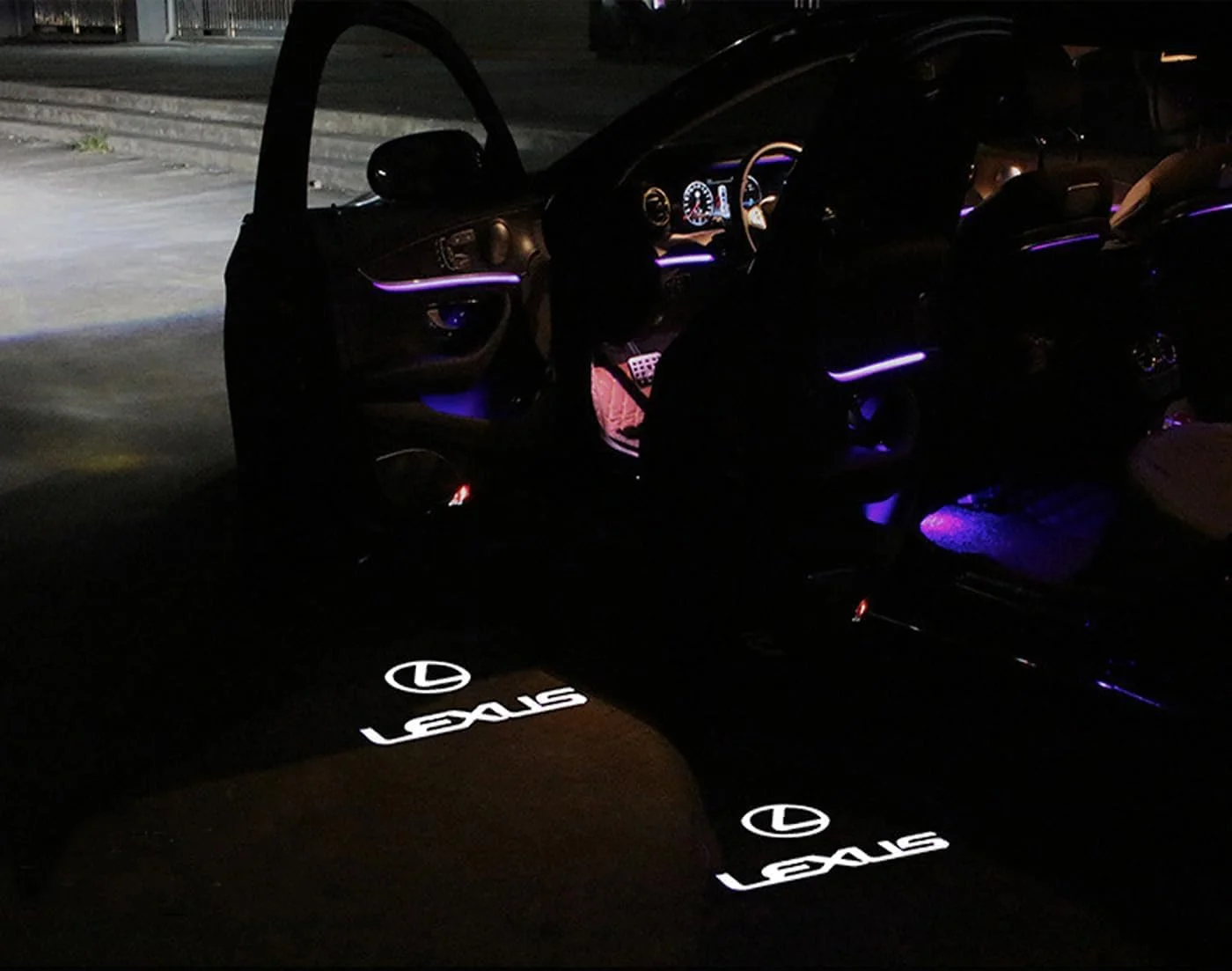 2 عدد چراغ خوشآمدگویی لیزری پروژکتور درب خودرو LED، چراغ شبح سه بعدی، لوازم جانبی چراغ خوش آمد گویی مناسب برای سری RX ES GX LS LX IS GS RC UX 2 عدد چراغ خوشآمدگویی لیزری پروژکتور درب خودرو LED، چراغ شبح سه بعدی، لوازم جانبی چراغ خوش آمد گویی مناسب برای سری RX ES GX LS LX IS GS RC UX