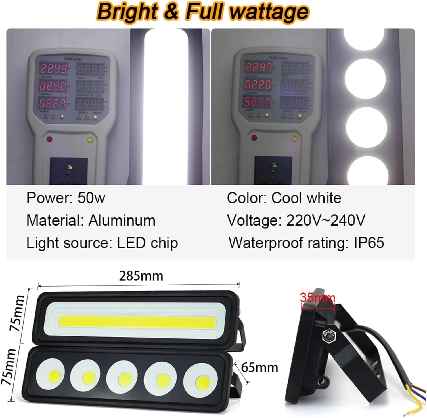 پروژکتور ال ای دی، چراغ های ال ای دی مناسب نورپردازی فضای باز 50 وات IP65 ضد آب، مناسب برای باغ، لامپ های دیواری، COB، مناسب برای نورپردازی محوطه بیرون، گاراژ، باغ، نصب آسان پروژکتور ال ای دی، چراغ های ال ای دی مناسب نورپردازی فضای باز 50 وات IP65 ضد آب، مناسب برای باغ، لامپ های دیواری، COB، مناسب برای نورپردازی محوطه بیرون، گاراژ، باغ، نصب آسان