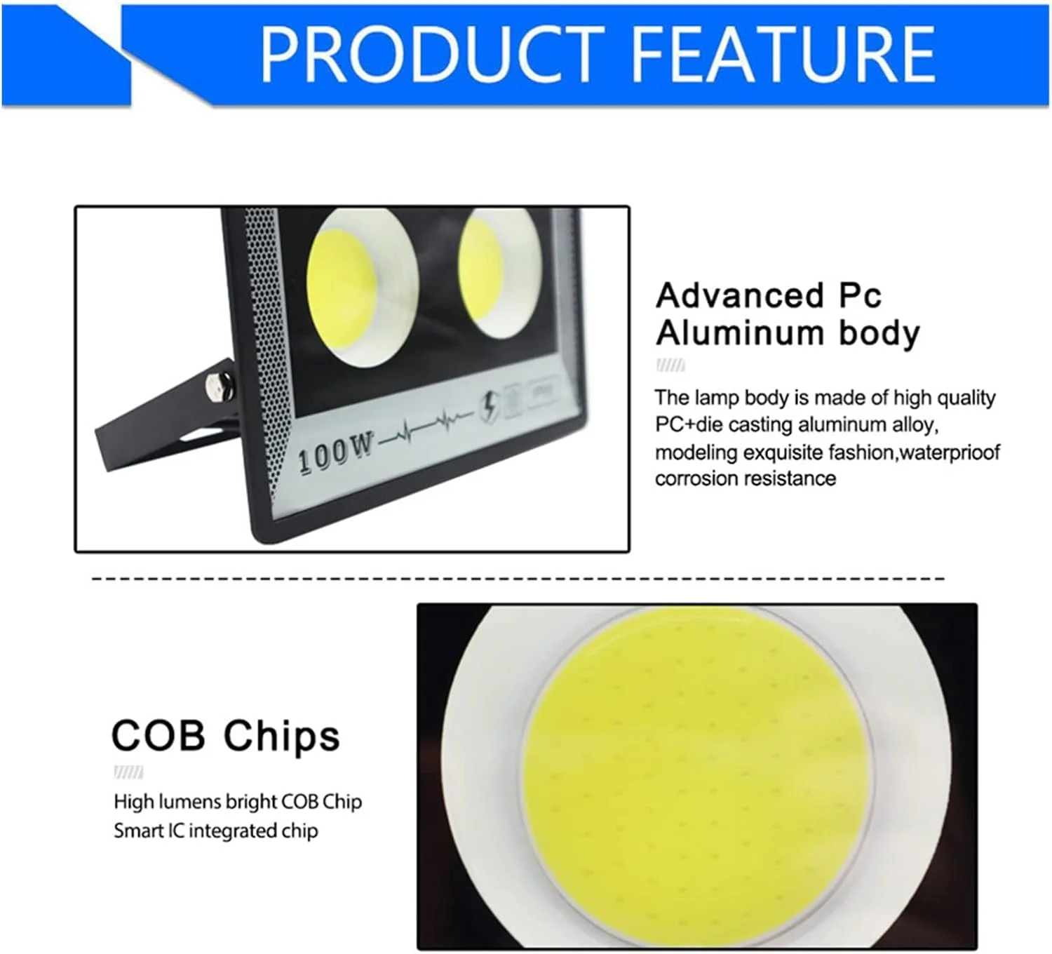 چراغ پروژکتور ال ای دی FURLOU مناسب فضای باز 50 وات 100 وات 200 وات 300 وات IP66 ضد آب نورافکن روشنایی باغ فضای باز نورافکن دیواری برای زمین بازی حیاط استادیوم چمن توپ (رنگ چراغ پروژکتور ال ای دی FURLOU مناسب فضای باز 50 وات 100 وات 200 وات 300 وات IP66 ضد آب نورافکن روشنایی باغ فضای باز نورافکن دیواری برای زمین بازی حیاط استادیوم چمن توپ (رنگ