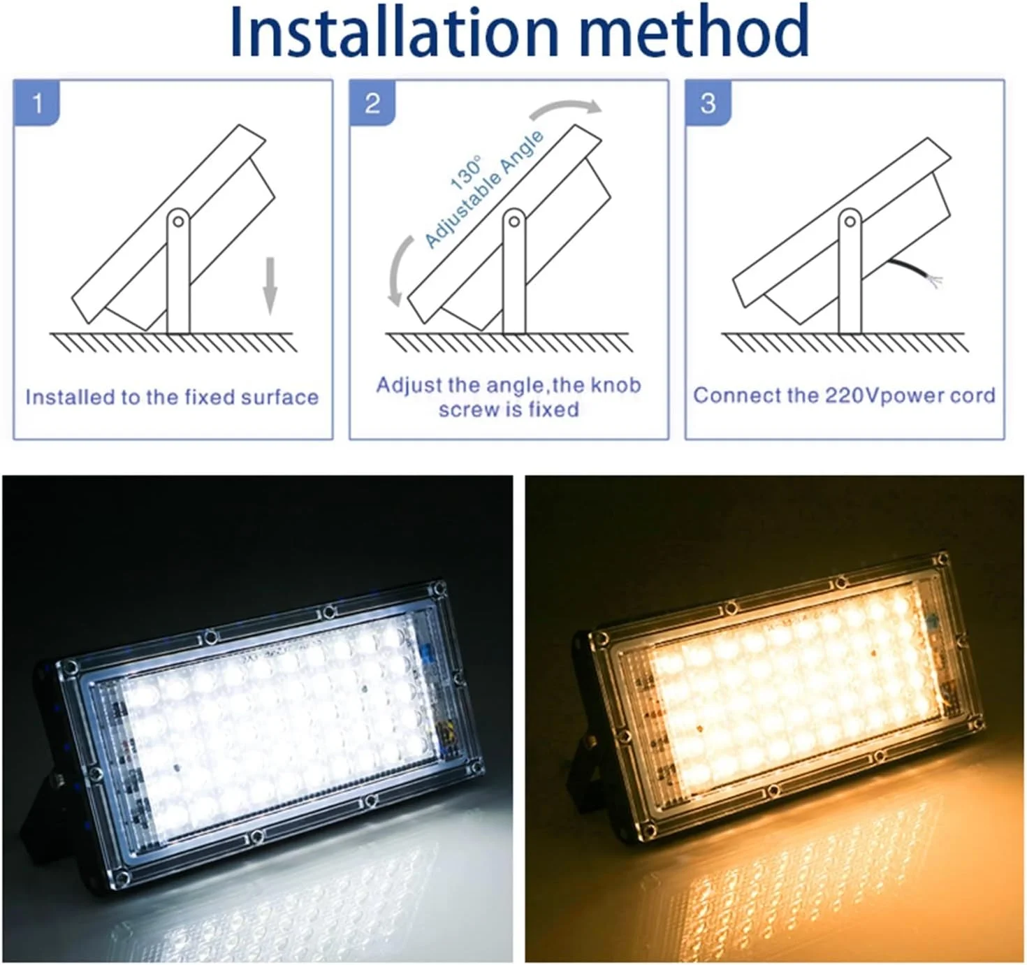 چراغ پروژکتور ال ای دی بیرونی FURLOU، نورافکن ال ای دی 30 وات 50 وات 100 وات، چراغ خیابانی ال ای دی، پروژکتور بیرونی IP65 ضد آب برای زمین بازی، حیاط، استادیوم، چمن، توپ چراغ پروژکتور ال ای دی بیرونی FURLOU، نورافکن ال ای دی 30 وات 50 وات 100 وات، چراغ خیابانی ال ای دی، پروژکتور بیرونی IP65 ضد آب برای زمین بازی، حیاط، استادیوم، چمن، توپ