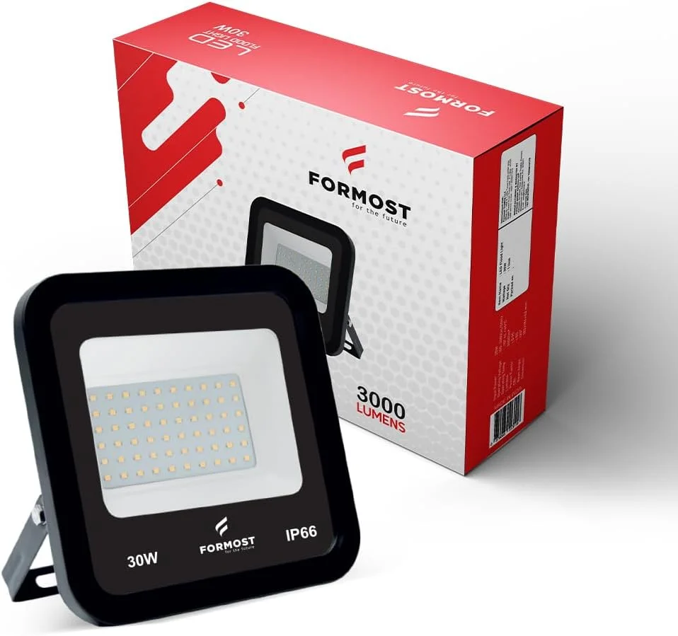 چراغ پروژکتور ال ای دی FORMOST | مقاوم در برابر آب IP66 | خروجی نور روشن | چراغ فضای باز مقاوم در برابر ضربه | خروجی ولتاژ بالا 440 ولت | کیفیت ساخت برتر (30 وات، بسته 1 عددی) چراغ پروژکتور ال ای دی FORMOST | مقاوم در برابر آب IP66 | خروجی نور روشن | چراغ فضای باز مقاوم در برابر ضربه | خروجی ولتاژ بالا 440 ولت | کیفیت ساخت برتر (30 وات، بسته 1 عددی)