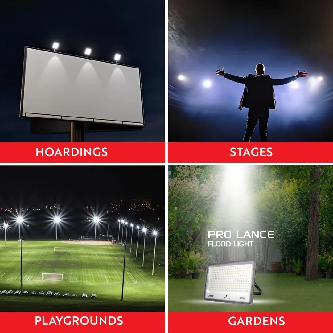 چراغ پروژکتور ال ای دی 200 وات FORMOST Pro-Lance، مقاوم در برابر آب IP66، خروجی نور روشن، روشنایی فضای باز برای انبارها/ورودی ها/باغ ها (بسته 1 عددی) چراغ پروژکتور ال ای دی 200 وات FORMOST Pro-Lance، مقاوم در برابر آب IP66، خروجی نور روشن، روشنایی فضای باز برای انبارها/ورودی ها/باغ ها (بسته 1 عددی)