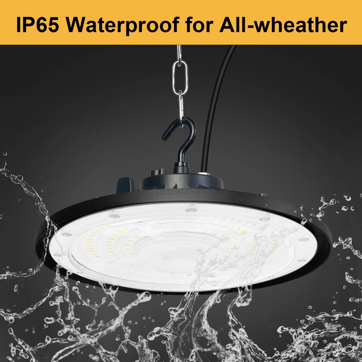 چراغ LED صنعتی مدل UFO، نورافکن LED، ۱۰۰ وات، ۶۵۰۰ کلوین، ضد آب IP65، ۱۰۰۰۰ لومن، طول عمر ۵۰۰۰۰ ساعت چراغ LED صنعتی مدل UFO، نورافکن LED، ۱۰۰ وات، ۶۵۰۰ کلوین، ضد آب IP65، ۱۰۰۰۰ لومن، طول عمر ۵۰۰۰۰ ساعت