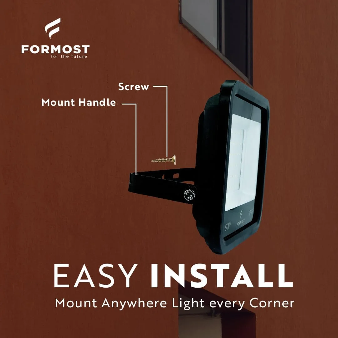 چراغ پروژکتور ال ای دی FORMOST | مقاوم در برابر آب IP66 | خروجی نور روشن | چراغ فضای باز مقاوم در برابر ضربه | خروجی ولتاژ بالا 440 ولت | کیفیت ساخت برتر (30 وات، بسته 1 عددی) چراغ پروژکتور ال ای دی FORMOST | مقاوم در برابر آب IP66 | خروجی نور روشن | چراغ فضای باز مقاوم در برابر ضربه | خروجی ولتاژ بالا 440 ولت | کیفیت ساخت برتر (30 وات، بسته 1 عددی)