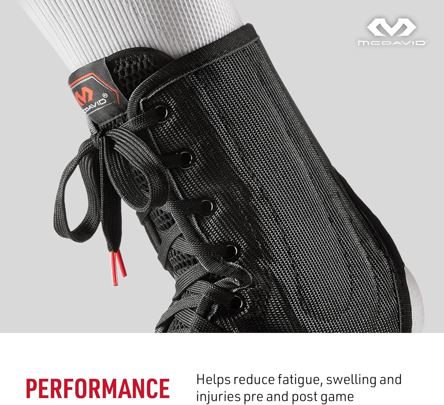 مچ بند مک‌دیوید، محافظ مچ پا، مچ بند بندی، محافظ مچ پا برای پیچ خوردگی مچ پا، والیبال، بسکتبال، برای مردان و زنان، به صورت تک واحدی فروخته می شود (1 عدد)