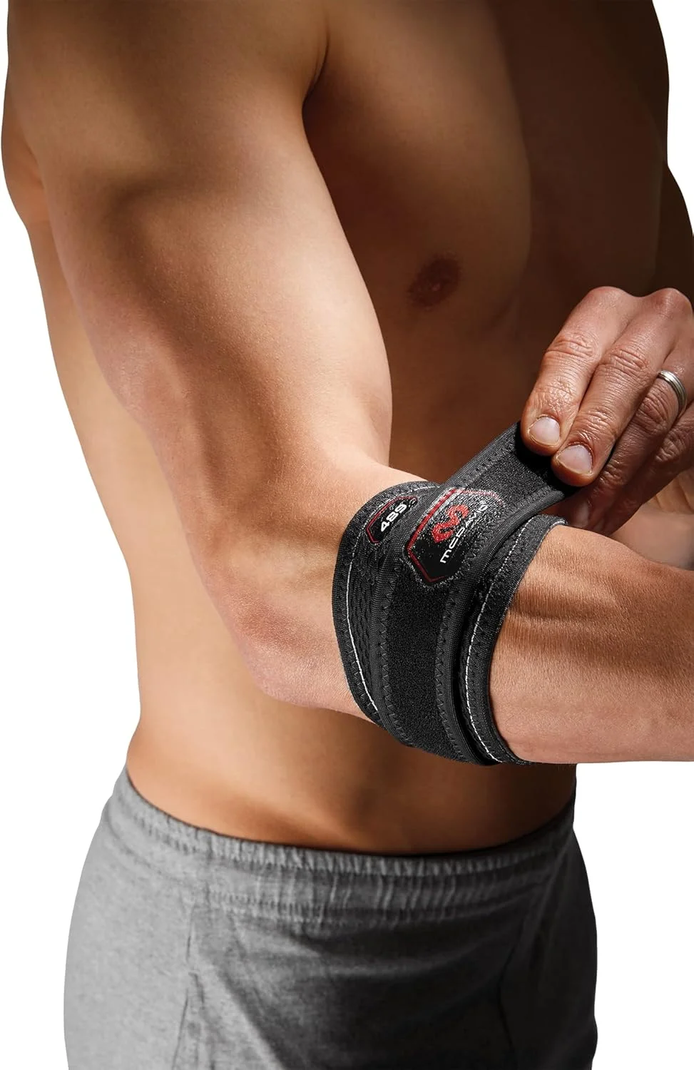 آرنج بند تنیس و پیکلبال مک دیوید برای آقایان و بانوان، آرنج بند تاندونیت و بند نیروی متقابل آرنج گلف بازان برای تسکین درد تاندون و پشتیبانی از ساعد