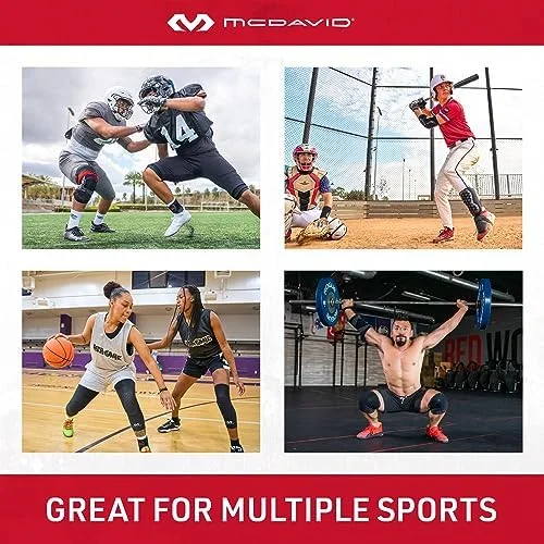 McDavid 5130 - محافظ آرنج با کشش 4 طرفه و بالشتک های ژله ای - محافظت از آسیب های ورزشی