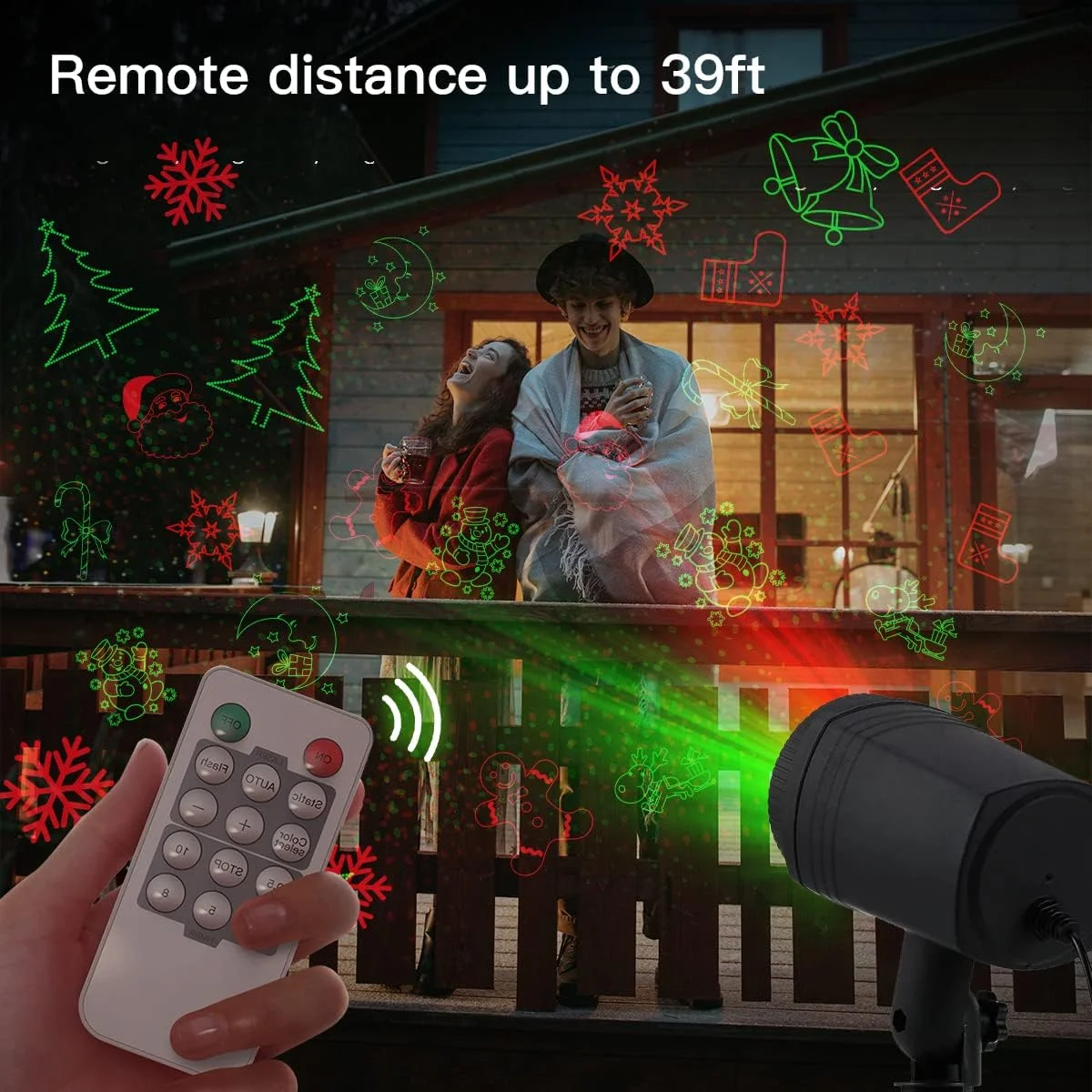 چراغ پروژکتور کریسمس LUCKYUN مناسب فضای باز با ریموت کنترل، 12 الگو و 3 حالت، چراغ LED، 18x11x13 سانتی متر، سبک مدرن، نصب زمینی، جنس ABS، پروژکتور تزئینی کریسمس چراغ پروژکتور کریسمس LUCKYUN مناسب فضای باز با ریموت کنترل، 12 الگو و 3 حالت، چراغ LED، 18x11x13 سانتی متر، سبک مدرن، نصب زمینی، جنس ABS، پروژکتور تزئینی کریسمس