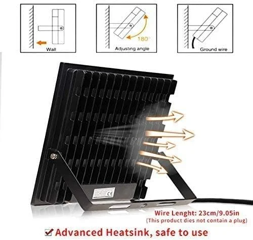 چراغ نورافکن ال ای دی مکس - 50 وات WH(6500K) برای روشنایی باغ مدل M-P5450S