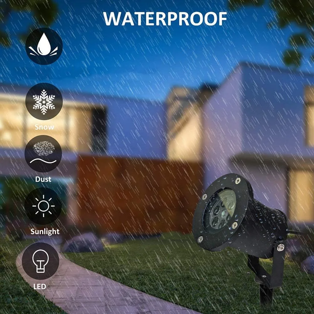 چراغ های پروژکتور کریسمس MUMOO BEAR برای فضای باز، پروژکتور چراغ LED دانه برف، ضد آب برای جشن عروسی، تعطیلات، دکوراسیون داخلی و خارجی کریسمس (مشکی) چراغ های پروژکتور کریسمس MUMOO BEAR برای فضای باز، پروژکتور چراغ LED دانه برف، ضد آب برای جشن عروسی، تعطیلات، دکوراسیون داخلی و خارجی کریسمس (مشکی)