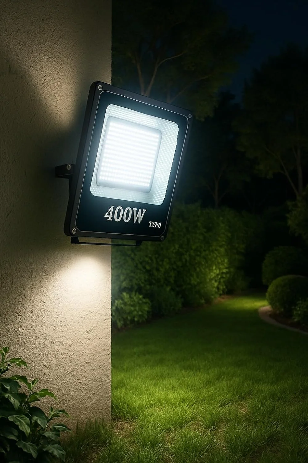 چراغ پروژکتور ال ای دی 400 وات مناسب فضای باز، ضد آب IP66، چراغ امنیتی فوق العاده روشن با بدنه آلومینیومی برای باغ، حیاط، گاراژ، استادیوم – سفید یخی (6500K) چراغ پروژکتور ال ای دی 400 وات مناسب فضای باز، ضد آب IP66، چراغ امنیتی فوق العاده روشن با بدنه آلومینیومی برای باغ، حیاط، گاراژ، استادیوم – سفید یخی (6500K)