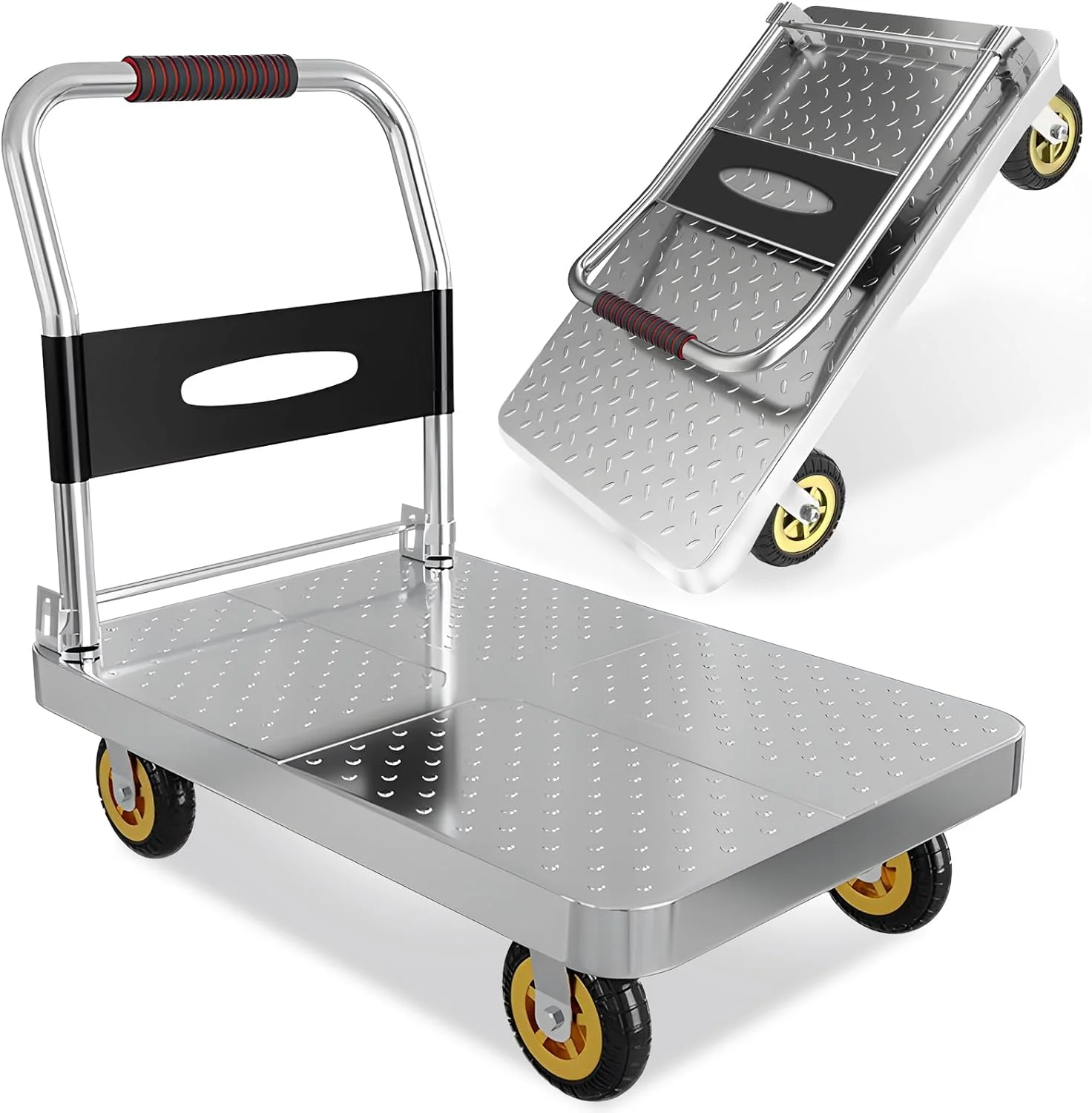 چرخ دستی تاشو Fohome مدل Folding Hand Truck تحمل وزن 400 کیلوگرم
