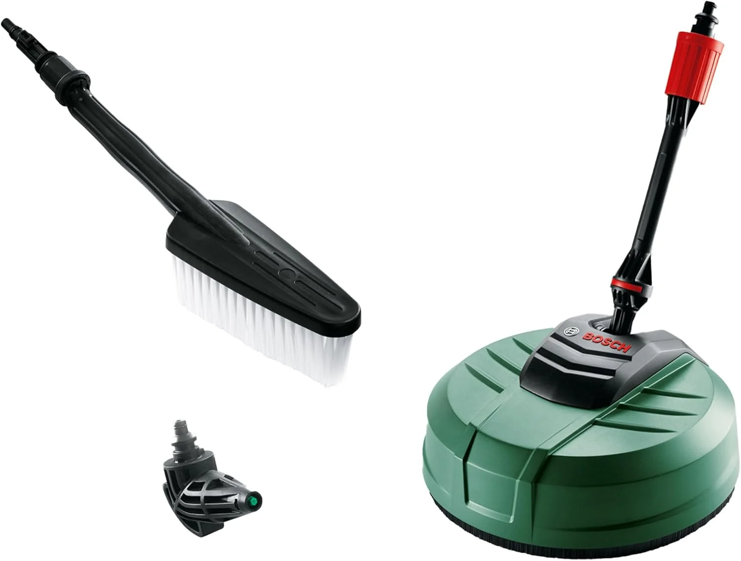 کیت شستشوی خانگی و خودرو کارواش بوش مدل F016800611 (شامل سطوح شوی، برس شستشو و نازل 90 درجه، بسته بندی کارتنی)