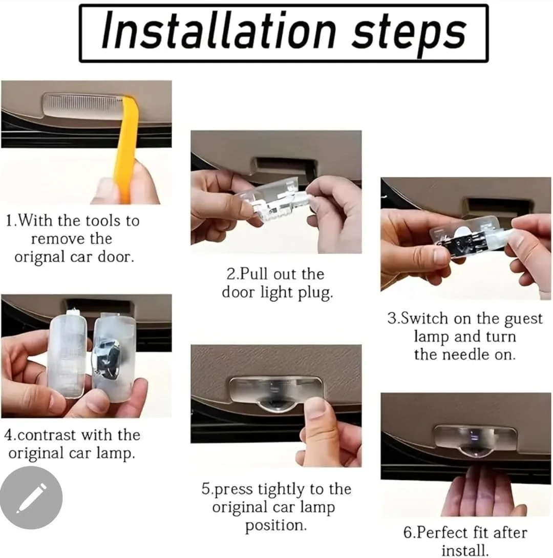 چراغ لوگو درب خودرو لکسوس GX460، چراغ پروژکتور LED لکسوس GX 460، مدل های 2010-2024، نصب آسان، لوگوی طراحی ویژه فوق العاده روشن، 2 عدد