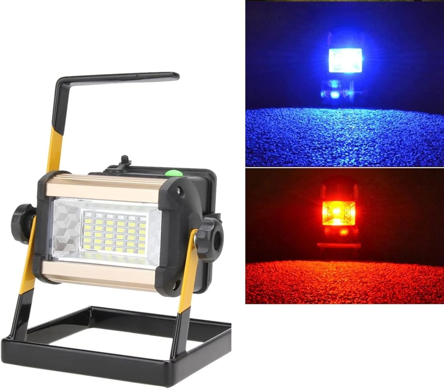 چراغ نورافکن LED قابل حمل شارژی، چراغ کار، چراغ کمپینگ، نورافکن پروژکتوری شارژی با باتری 18650 چراغ نورافکن LED قابل حمل شارژی، چراغ کار، چراغ کمپینگ، نورافکن پروژکتوری شارژی با باتری 18650