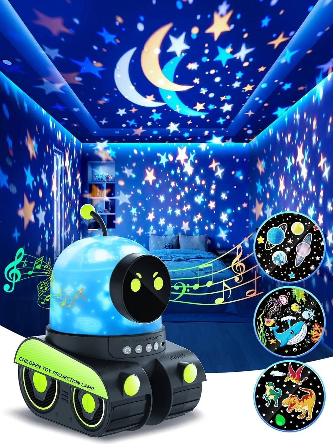 چراغ خواب پروژکتور آسمان پر ستاره برای کودکان - پروژکتور کهکشانی ال ای دی با 12 فیلم، بلوتوث HiFi، قابل شارژ 1200 میلی آمپر، چراغ خواب آرامش بخش کودک، چراغ آسمان پر ستاره چرخان برای اتاق کودک و اتاق خواب چراغ خواب پروژکتور آسمان پر ستاره برای کودکان - پروژکتور کهکشانی ال ای دی با 12 فیلم، بلوتوث HiFi، قابل شارژ 1200 میلی آمپر، چراغ خواب آرامش بخش کودک، چراغ آسمان پر ستاره چرخان برای اتاق کودک و اتاق خواب