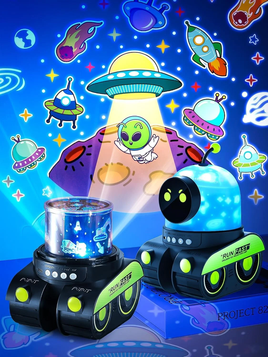 چراغ خواب پروژکتور آسمان پر ستاره برای کودکان - پروژکتور کهکشانی ال ای دی با 12 فیلم، بلوتوث HiFi، قابل شارژ 1200 میلی آمپر، چراغ خواب آرامش بخش کودک، لامپ آسمان پر ستاره چرخان برای اتاق کودک و اتاق خواب