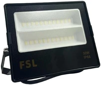 چراغ پروژکتور ال ای دی FSL با توان 50 وات، ضد آب و هوا IP66، سفید، ایده آل برای پارکینگ، استادیوم ورزشی و سایر فضاهای باز چراغ پروژکتور ال ای دی FSL با توان 50 وات، ضد آب و هوا IP66، سفید، ایده آل برای پارکینگ، استادیوم ورزشی و سایر فضاهای باز