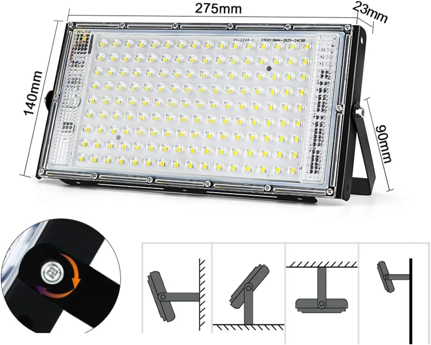 چراغ نورافکن LED بونسای WANAM، چراغ LED ضد آب IP65، پروژکتور LED برای روشنایی محوطه و خیابان چراغ نورافکن LED بونسای WANAM، چراغ LED ضد آب IP65، پروژکتور LED برای روشنایی محوطه و خیابان