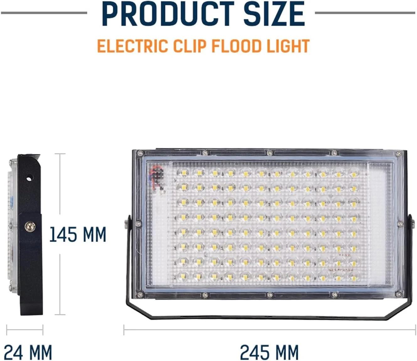 چراغ های امنیتی LED نورافکن بیرونی 50 وات / 100 وات ضد آب IP65 بازتابنده پروژکتور چراغ خیابانی روشنایی بیرونی برای باغ، حیاط خلوت، گاراژ، ورودی ها چراغ های امنیتی LED نورافکن بیرونی 50 وات / 100 وات ضد آب IP65 بازتابنده پروژکتور چراغ خیابانی روشنایی بیرونی برای باغ، حیاط خلوت، گاراژ، ورودی ها