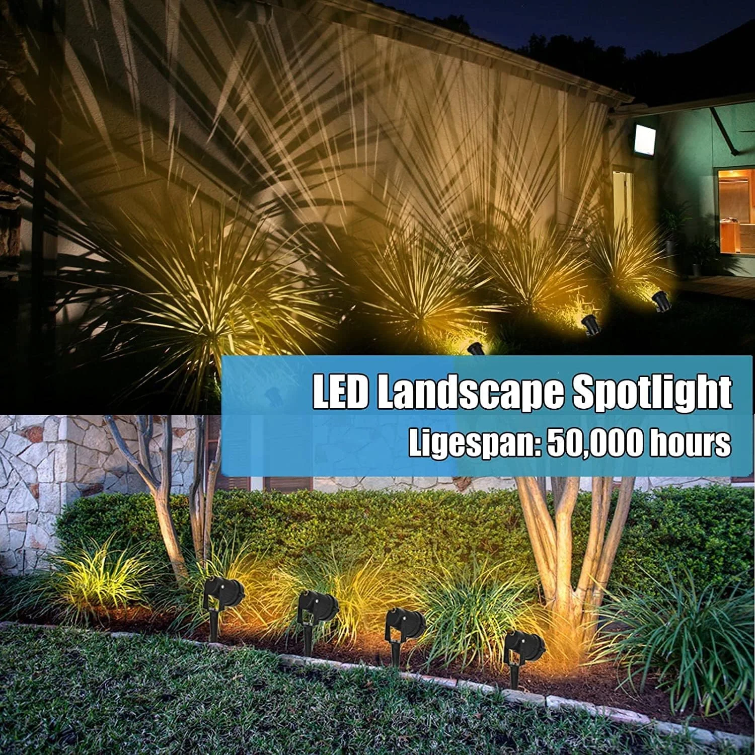 چراغ های LED محوطه سازی بیرونی Zellux 12 وات ضد آب IP65 چراغ های باغی COB LED با پایه میخ دار برای لامپ تزئینی چمن (بسته 4 عددی) (سفید گرم) چراغ های LED محوطه سازی بیرونی Zellux 12 وات ضد آب IP65 چراغ های باغی COB LED با پایه میخ دار برای لامپ تزئینی چمن (بسته 4 عددی) (سفید گرم)