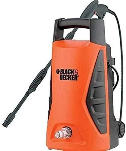 کارواش برقی 1300 وات بلک اند دکر با فشار 100 بار مناسب برای خانه، باغ و خودرو، نارنجی/مشکی - PW1370TD-B5