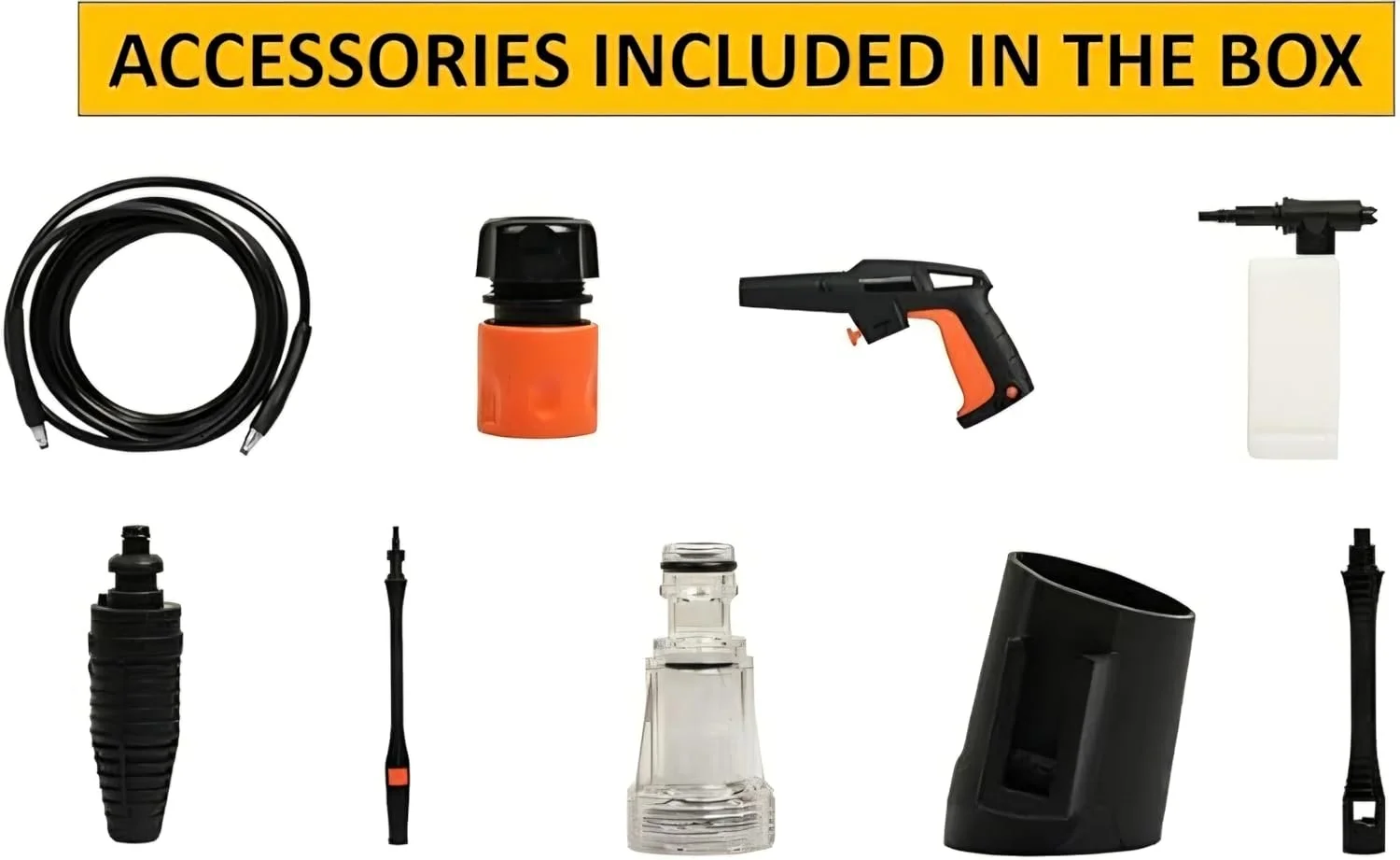 کارواش بلک اند دکر، 1400 وات، 1512 PSI، حداکثر فشار 105 بار، سبک وزن، خود مکش، سیستم توقف کامل، دارای لوازم جانبی، طراحی شیک، سازگار با محیط زیست، نارنجی/مشکی - PW1450TD-B5