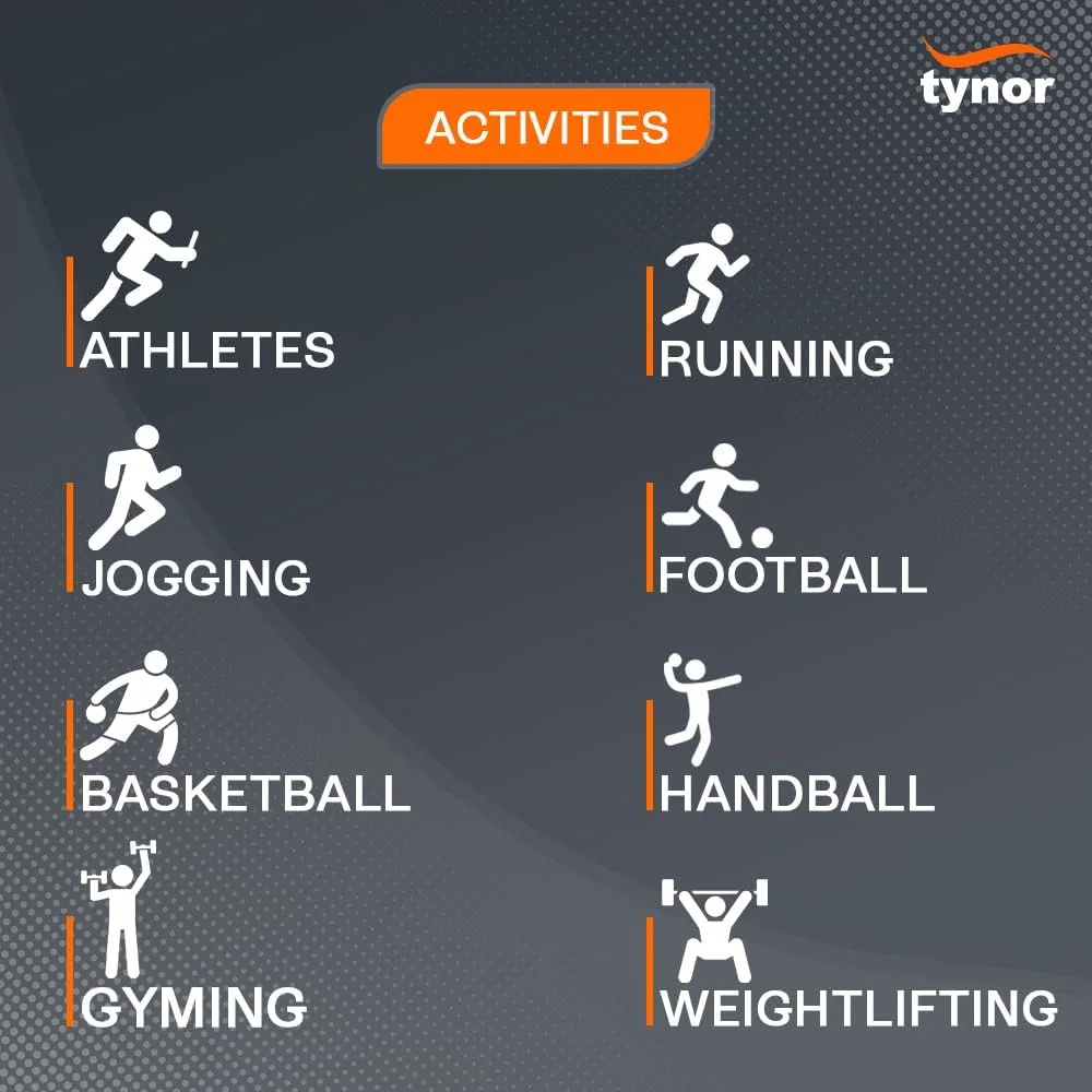 آستین فشاری ران TYNOR، محافظ ران پا برای آقایان و بانوان