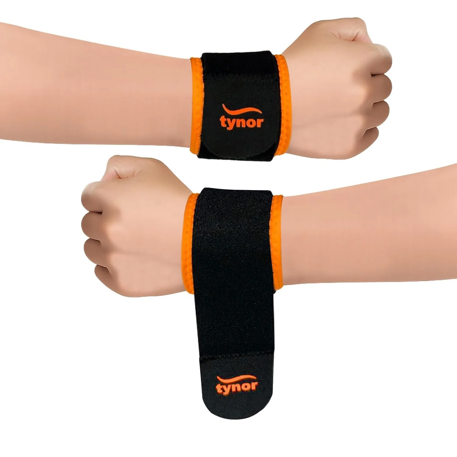 مچ بند طبی تایور (نئو)، مشکی و نارنجی، سایز یونیورسال، بسته 2 عددی