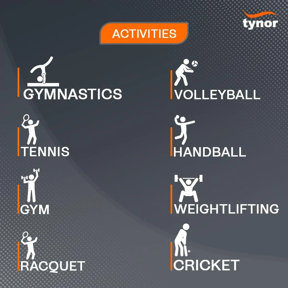 مچ بند طبی تایور (نئو)، مشکی و نارنجی، سایز یونیورسال، بسته 2 عددی