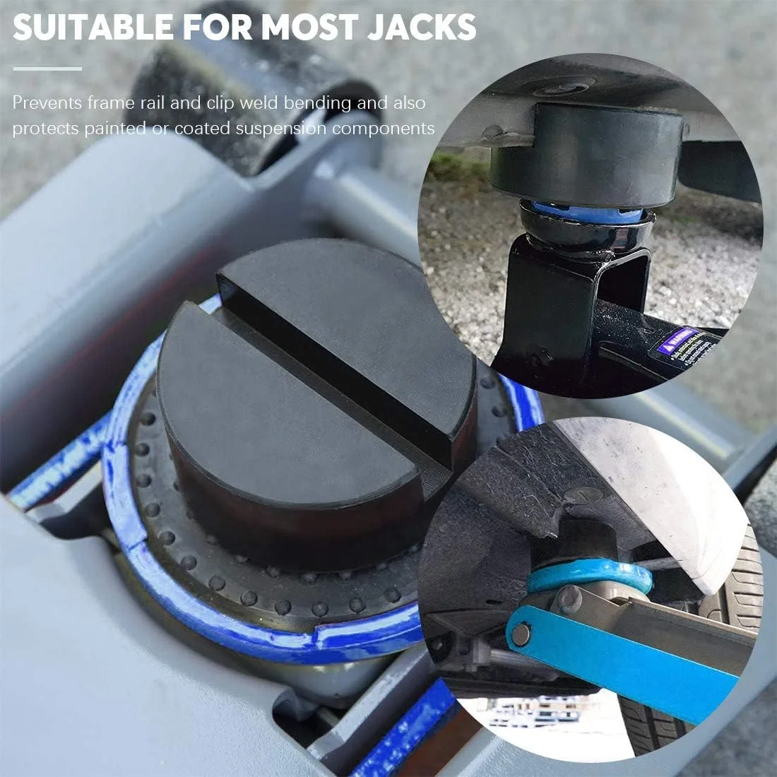 8 عدد پد جک پایه، 2 نوع آداپتور، محافظ جوش های ریلی فریم شکاف دار جهانی، پد جک لاستیکی برای لوازم جانبی جک پایه 8 عدد پد جک پایه، 2 نوع آداپتور، محافظ جوش های ریلی فریم شکاف دار جهانی، پد جک لاستیکی برای لوازم جانبی جک پایه