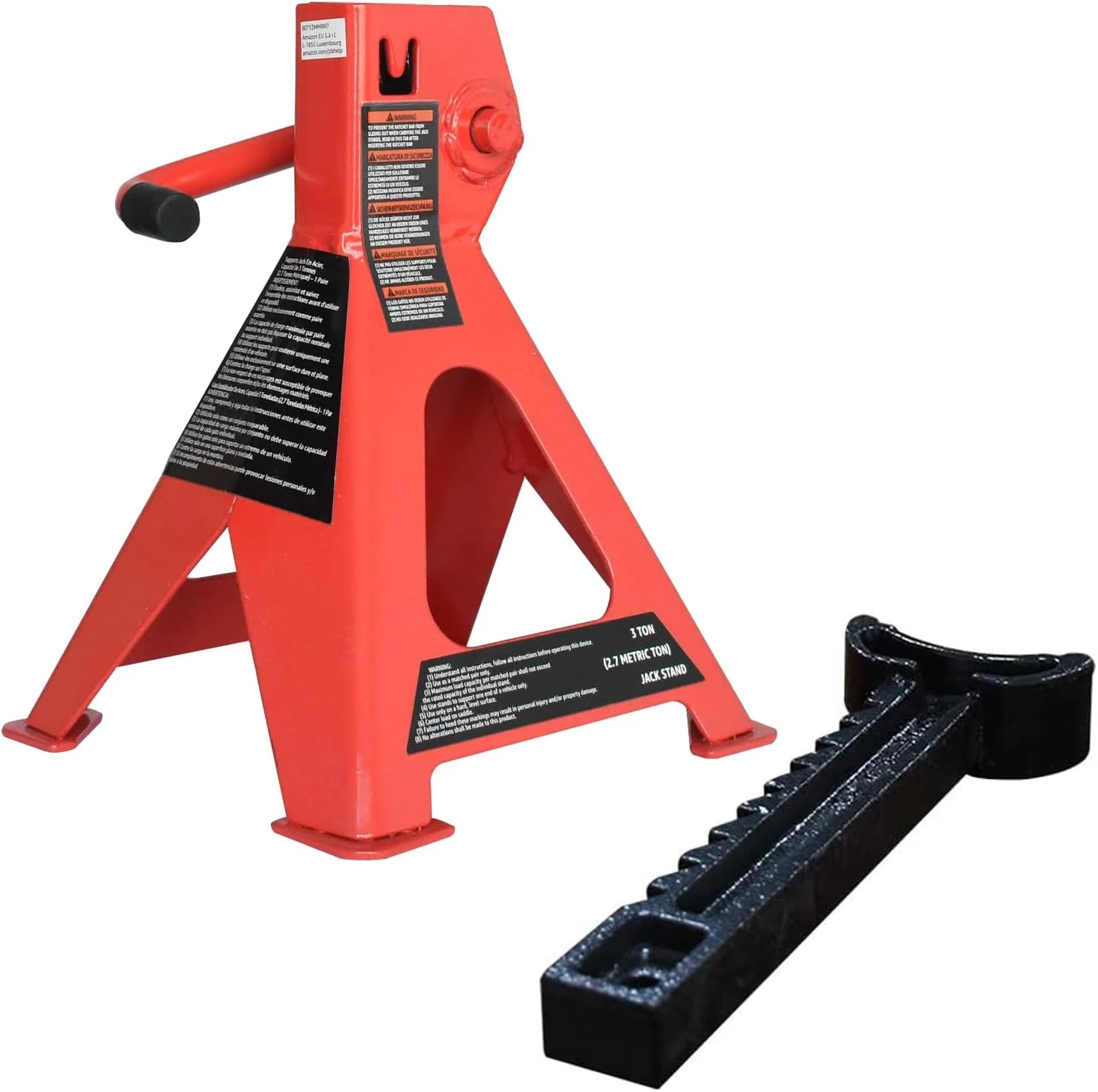 پایه جک فولادی آمازون بیسیکس، ظرفیت 3 تن - 1 جفت پایه جک فولادی آمازون بیسیکس، ظرفیت 3 تن - 1 جفت