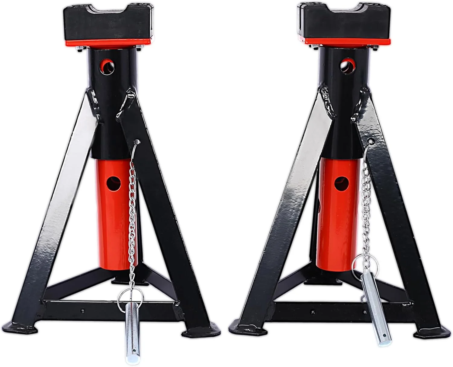 یک جفت خرک خودرو Aursrenty، خرک 3 تنی، جک بالابر سریع و قابل تنظیم برای تعمیرگاه خودرو