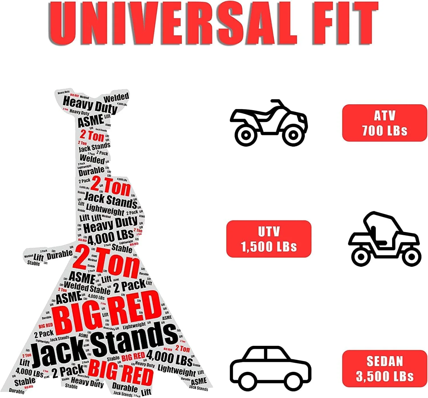 پایه جک فلزی تورین مدل BIG RED AT42002R پایه جک فلزی تورین مدل BIG RED AT42002R