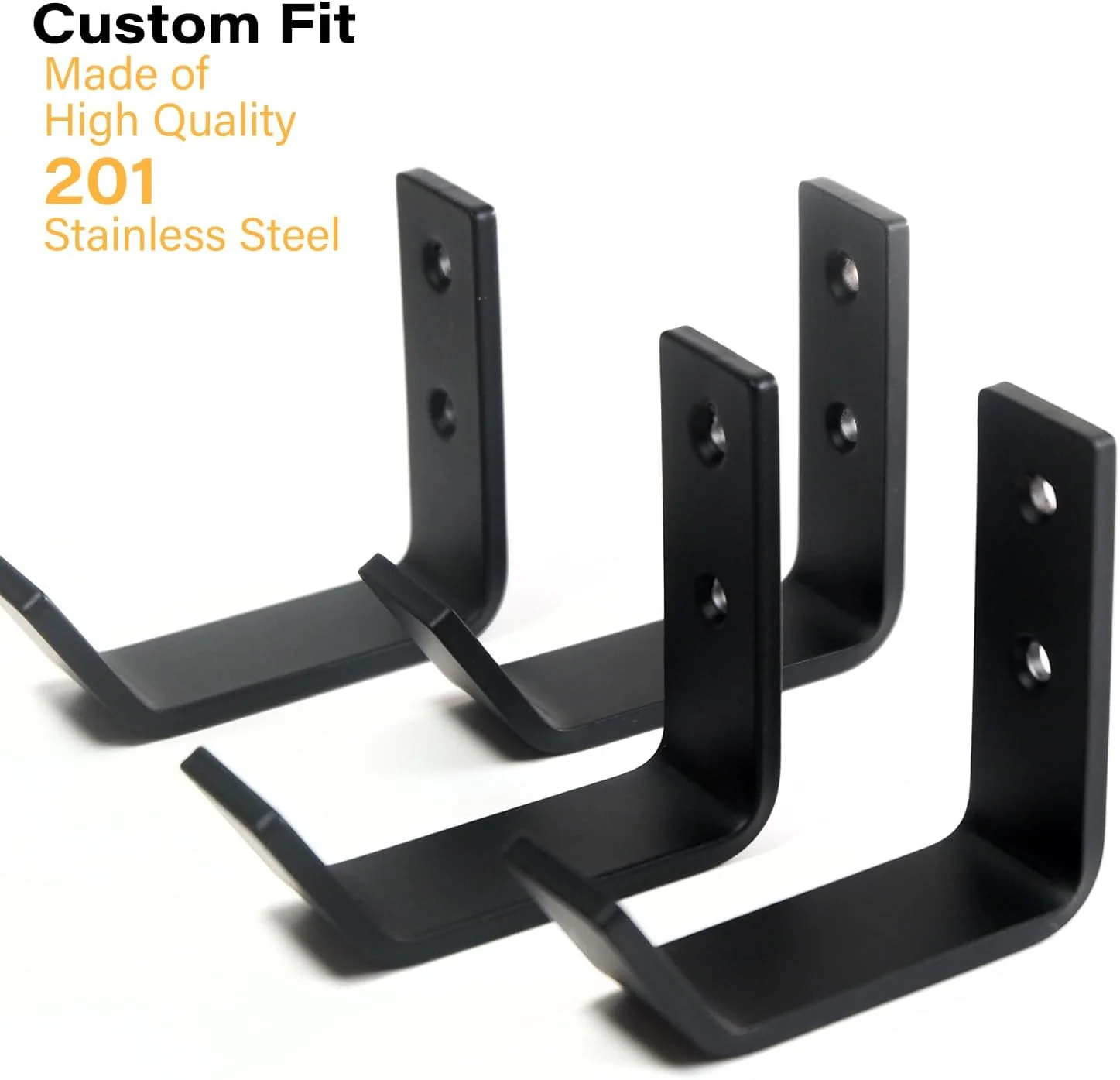 آویز دیواری جک پایه خودرو آکوکو، بسته 4 عددی، نگهدارنده استیل ضد زنگ مقاوم مناسب برای جک پایه های 2، 3 و 4 تنی