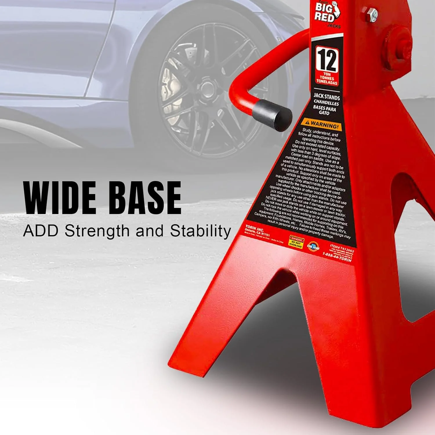 خرک های فلزی تورین BIG RED: ظرفیت 12 تن، 1 جفت خرک های فلزی تورین BIG RED: ظرفیت 12 تن، 1 جفت