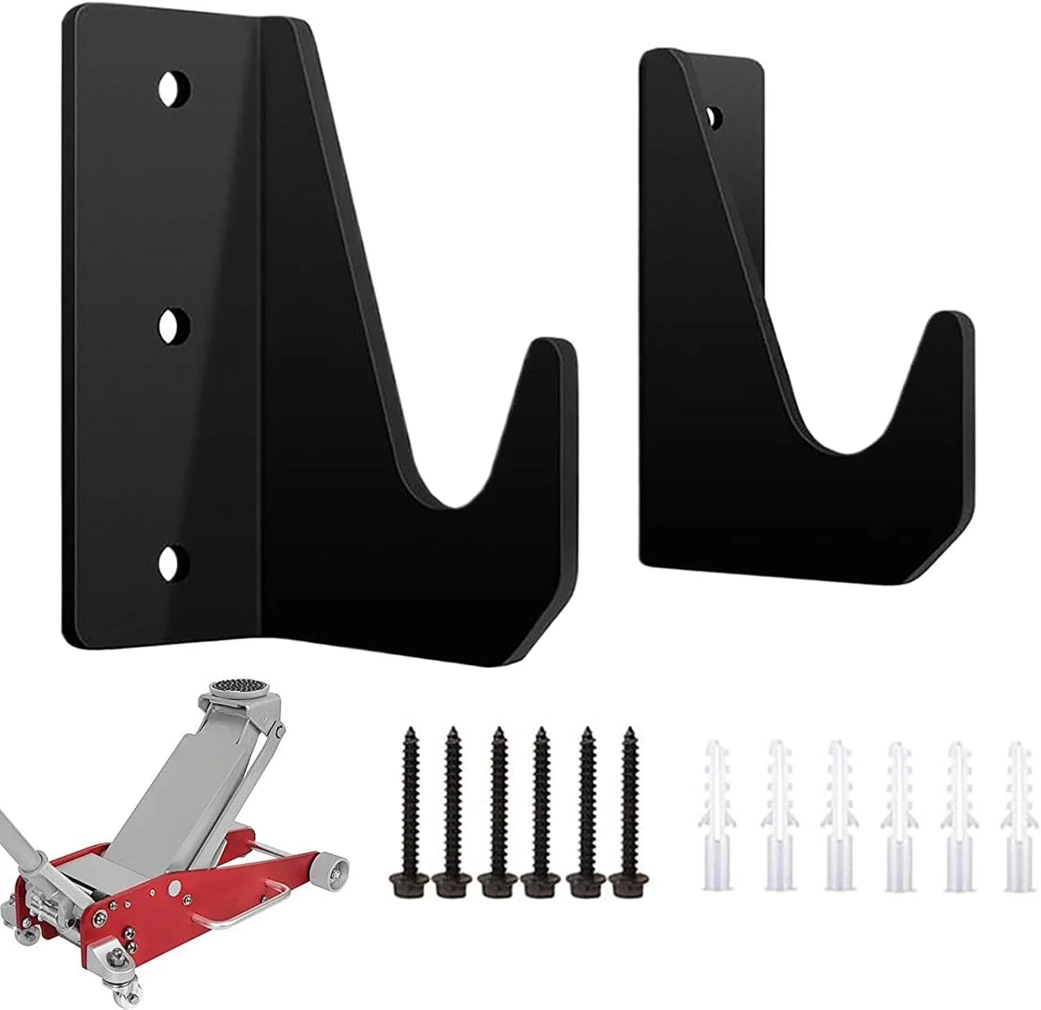 نگهدارنده جک زمینی، قفسه ابزار گاراژ سنگین - براکت های نصب دیواری نگهدارنده پایه جک هیدرولیک چرخ دار خودرو برای گاراژ