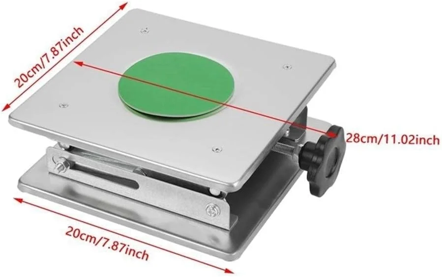 ابزار مکانیکی GFGBUOP، پایه سکوی بالابر آزمایشگاهی استیل ضد زنگ، جک آزمایشگاهی، قفسه قیچی 200 X 280 میلی متر، بالابر آزمایشگاهی قابل تنظیم، کارکرد دستی