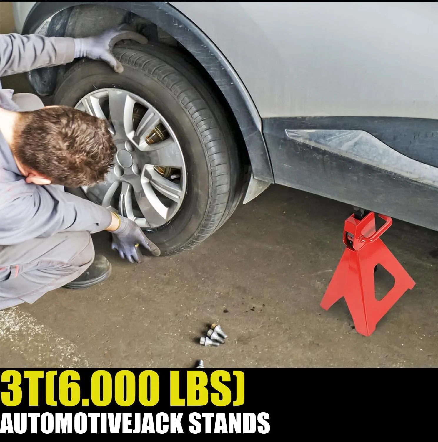 جک خرک 3 تنی قابل تنظیم و سنگین (2 عددی، قرمز) جک خرک 3 تنی قابل تنظیم و سنگین (2 عددی، قرمز)