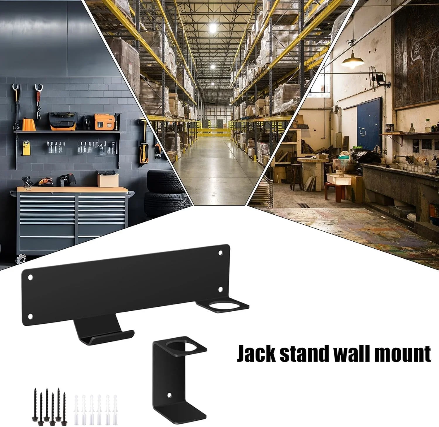 نگهدارنده جک پایه - قلاب های دیواری قفسه جک پایه زمینی، لوازم جانبی تریلر صرفه جویی در فضا برای ابزار، خانه، گاراژ، کارگاه، سوله، تعمیرگاه، مزرعه، مسابقه