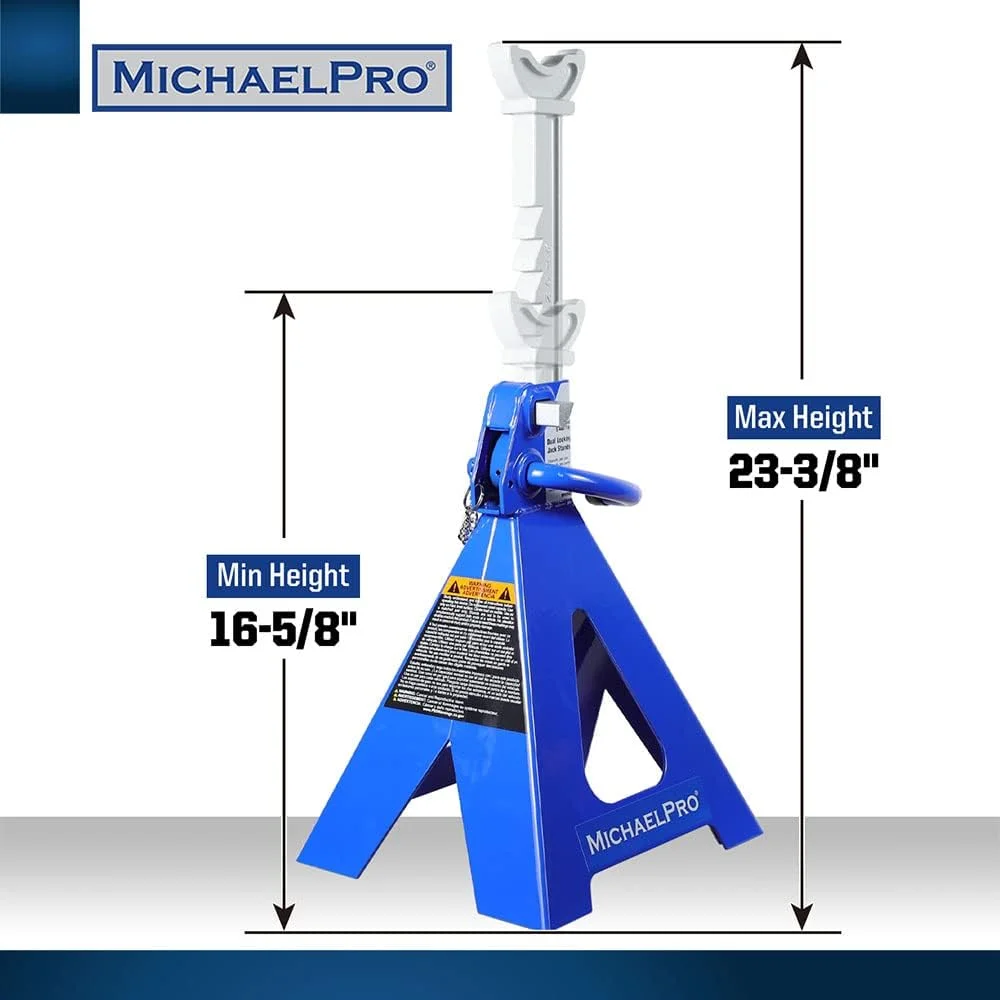 جک خرک پین دوبل 6 تن MichaelPro MP017002 | میله храповика فولادی آهنگری شده ممتاز ایمنی بیشتری را فراهم می کند | یک جفت جک خرک پین دوبل 6 تن MichaelPro MP017002 | میله храповика فولادی آهنگری شده ممتاز ایمنی بیشتری را فراهم می کند | یک جفت