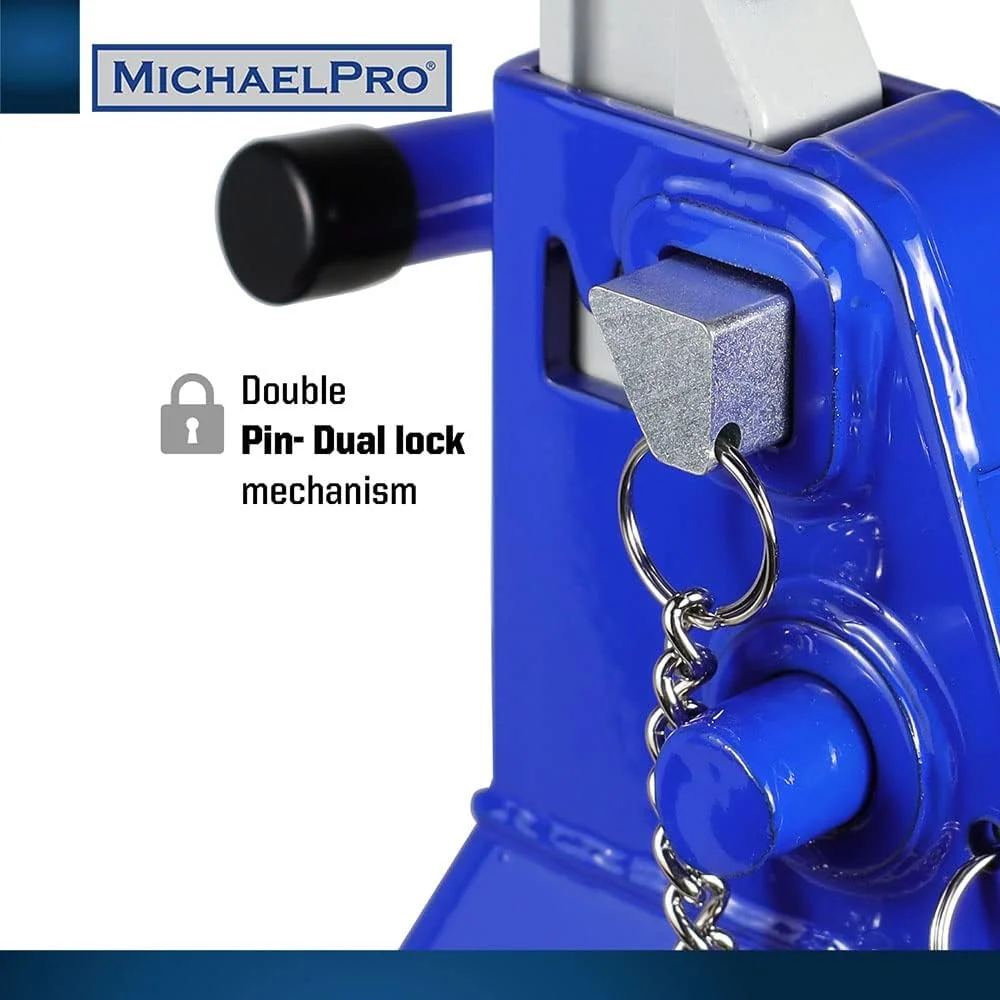 جک خرک پین دوبل 6 تن MichaelPro MP017002 | میله храповика فولادی آهنگری شده ممتاز ایمنی بیشتری را فراهم می کند | یک جفت جک خرک پین دوبل 6 تن MichaelPro MP017002 | میله храповика فولادی آهنگری شده ممتاز ایمنی بیشتری را فراهم می کند | یک جفت