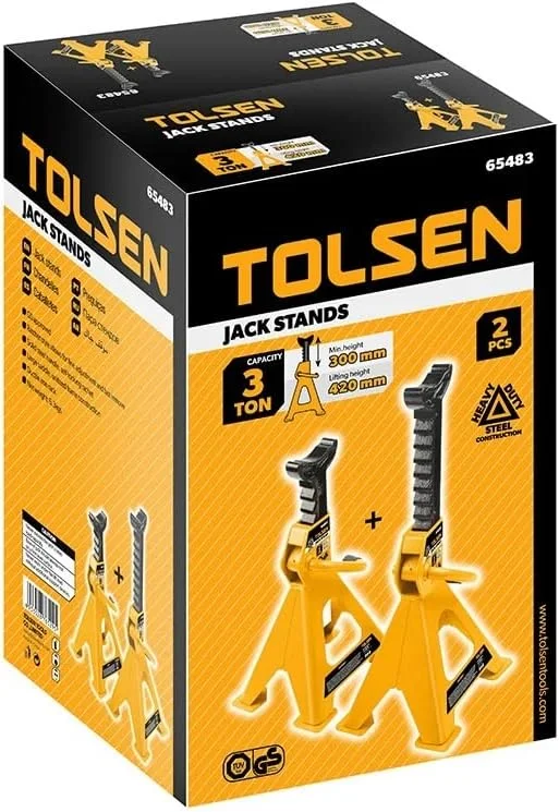 خرک تلسکوپی صنعتی Tolsen مدل 65483، 3 تن