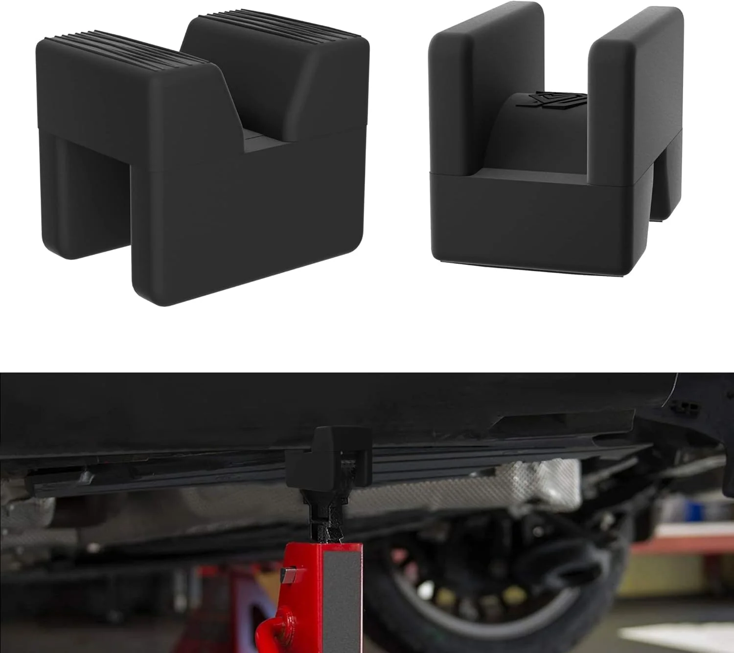 آداپتور پد جک سون اسپارتا برای پایه جک، محافظ جهانی لاستیکی شیاردار ریل قاب (2 عدد)