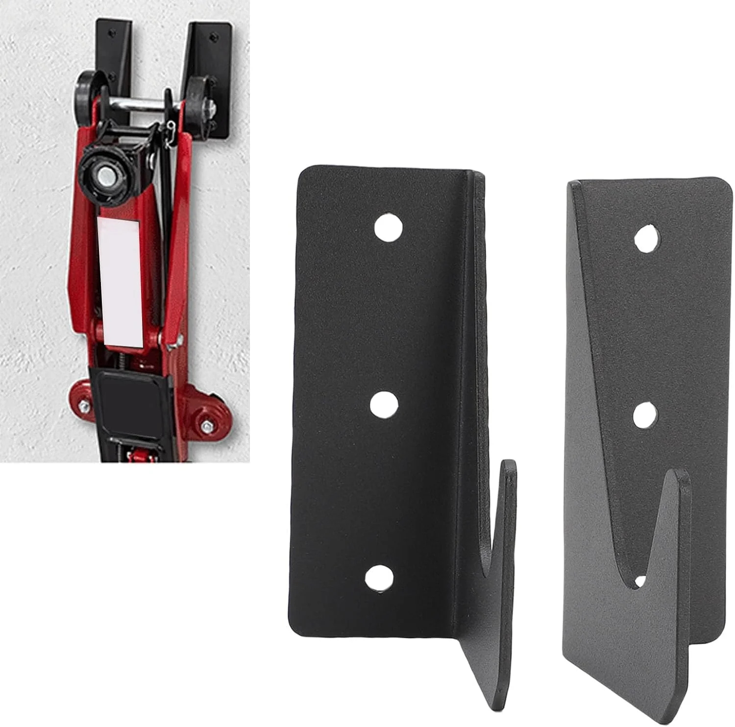 ۲ عدد نگهدارنده دیواری استیل ضد زنگ برای اکثر جک های هیدرولیک، مناسب برای گاراژها، کارگاه ها، اتاق ابزار