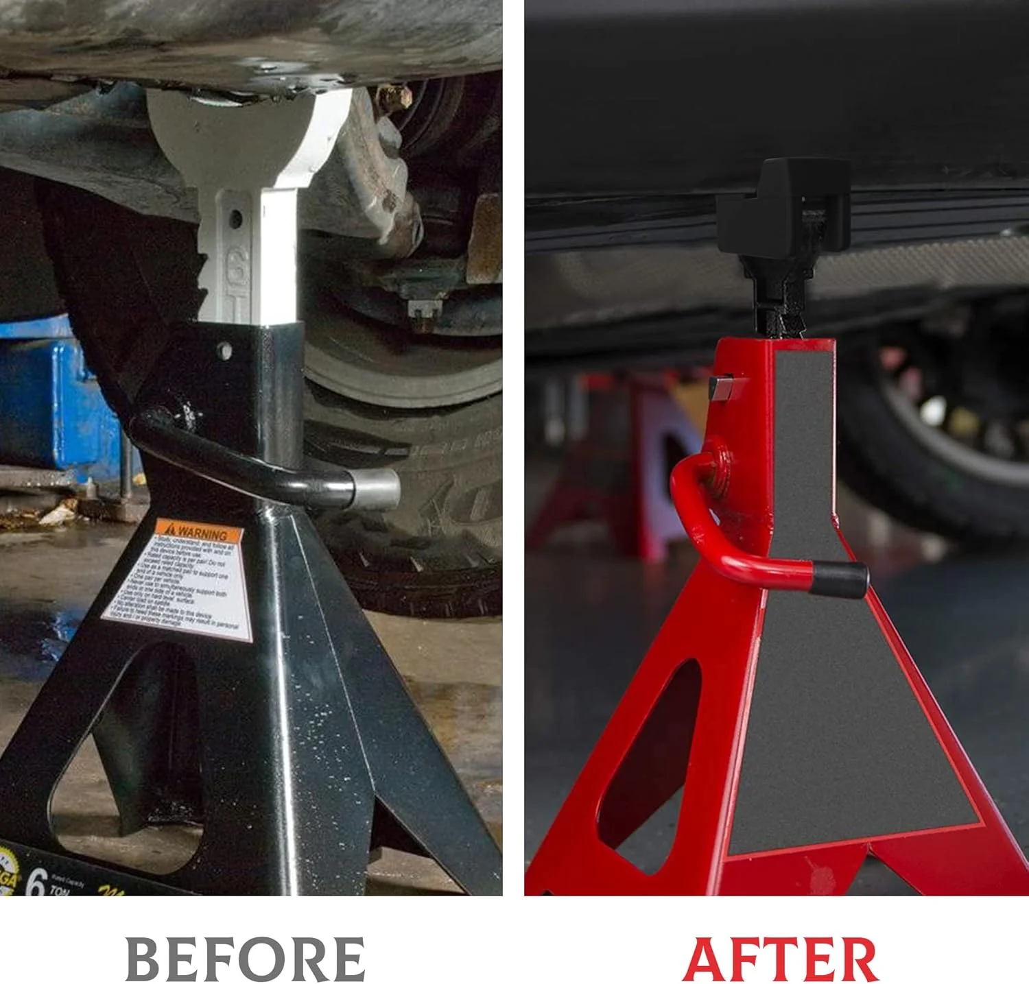 آداپتور پد جک سون اسپارتا برای پایه جک، محافظ جهانی لاستیکی شیاردار ریل قاب (2 عدد)