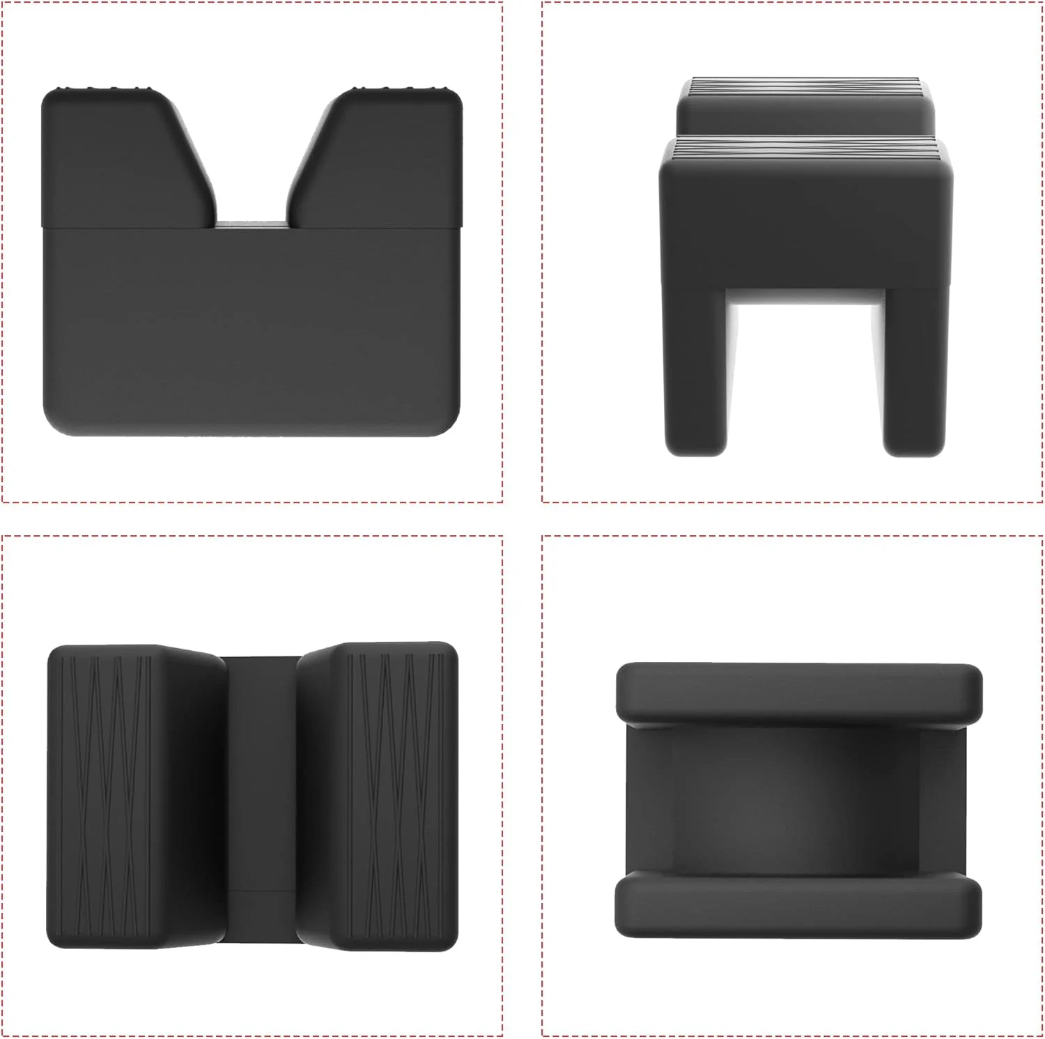 آداپتور پد جک سون اسپارتا برای پایه جک، محافظ جهانی لاستیکی شیاردار ریل قاب (2 عدد)