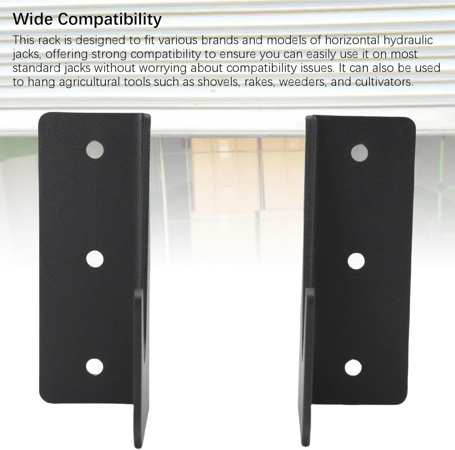 ۲ عدد نگهدارنده دیواری استیل ضد زنگ برای اکثر جک های هیدرولیک، مناسب برای گاراژها، کارگاه ها، اتاق ابزار