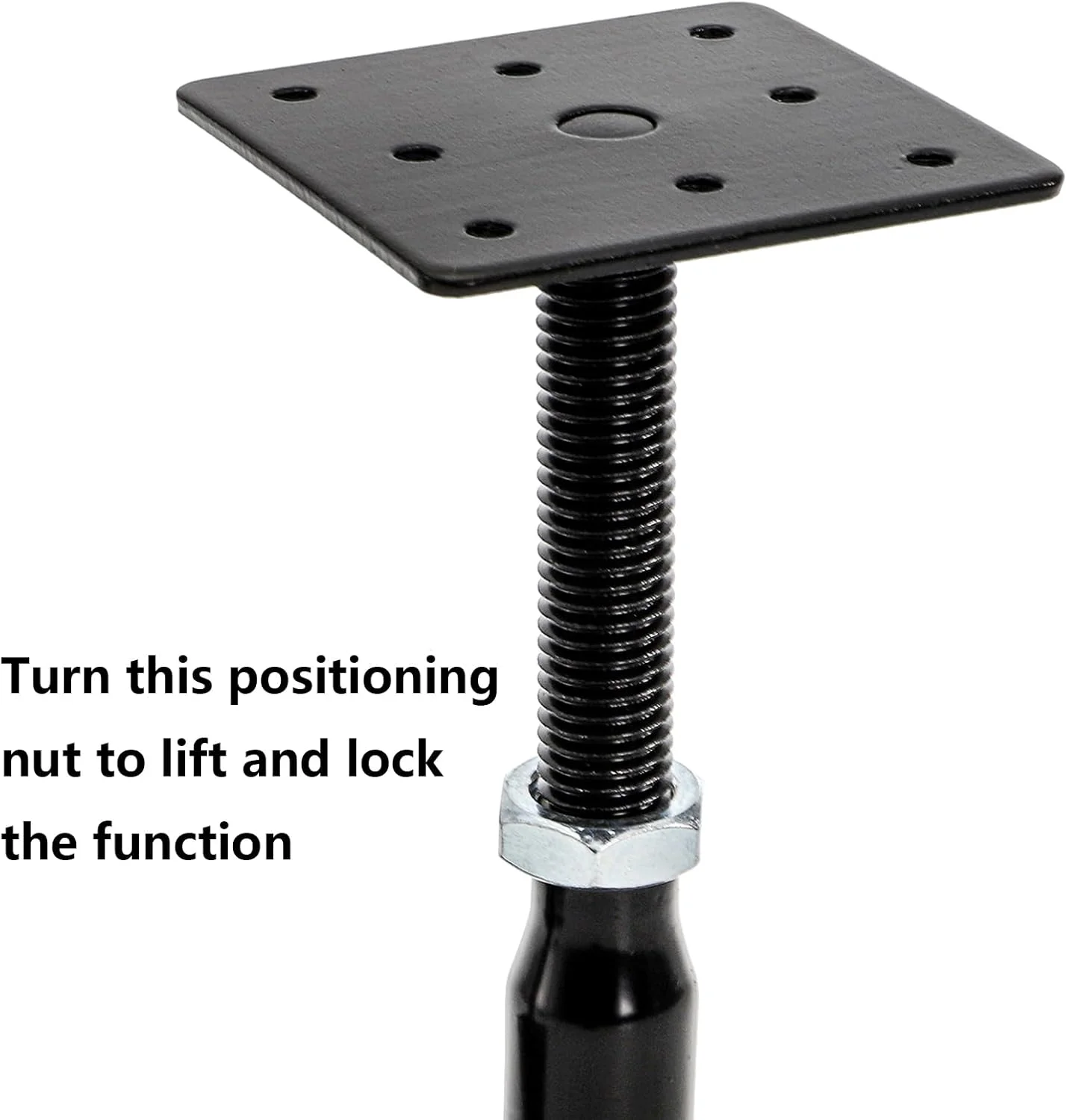 پایه های نگهدارنده قابل تنظیم یارلانگ، بسته 4 عددی، جک های پیچی سنگین، پایه جک برای خانه، پایه های جک الوار کف 4 تا 7 اینچ برای تراز و پشتیبانی، صاف کننده کف، فونداسیون عرشه، تثبیت کننده پله RV